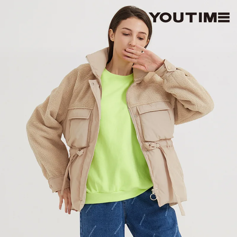 2019 Women Winter Coat New Parkas Fur Collar Thick Cotton Padded Jacket Coats Womens Outwear Parka Slim Wadded Jackets DD2373