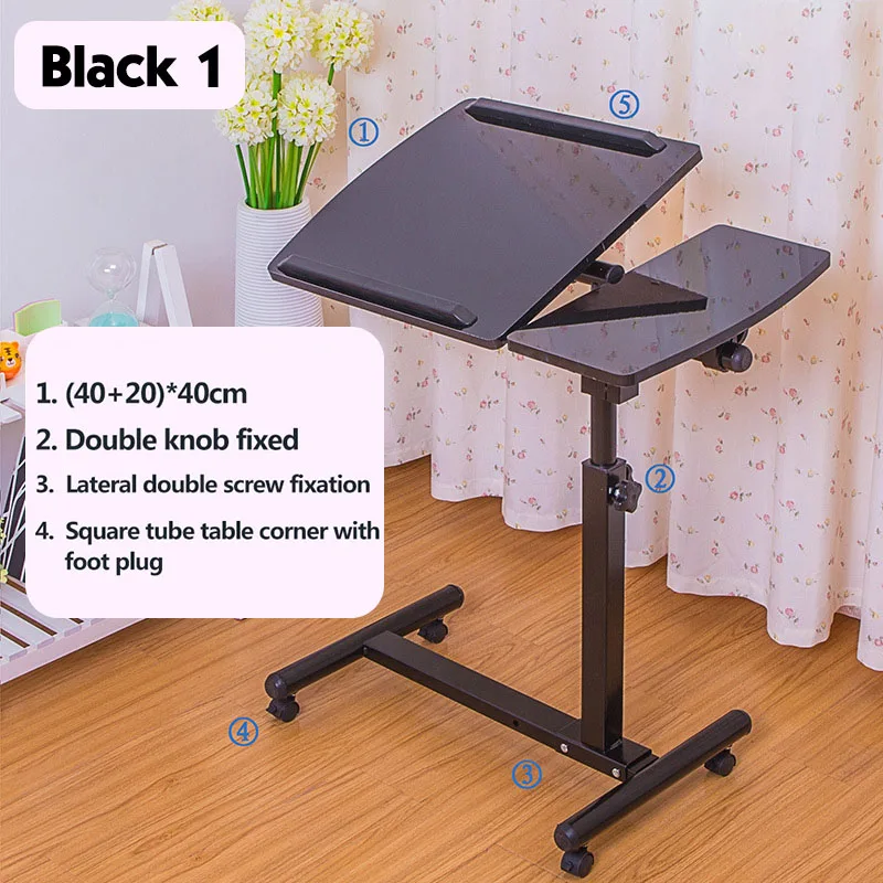 Removable Laptop Table Bed Desk Notebook Stand Table Bedside Sofa Bed Adjustable Portable Computer Desk For Home Office