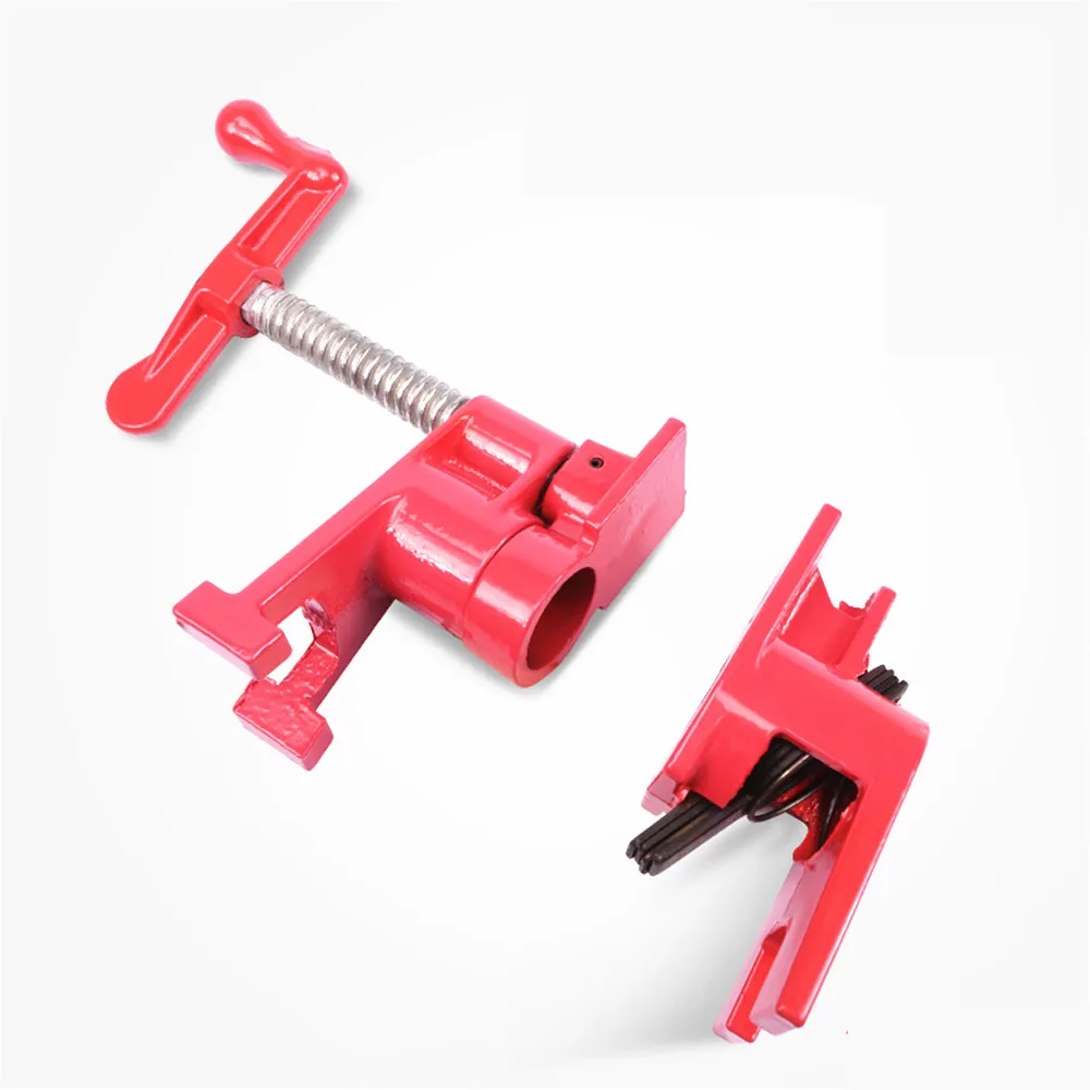 Discrete Pipe Clamp Round Pipe Quickly Adjustable Pipe Clamp Hand Cranking Woodwork Fixture Panel Clamp Powerful Fixing Clamp 6#