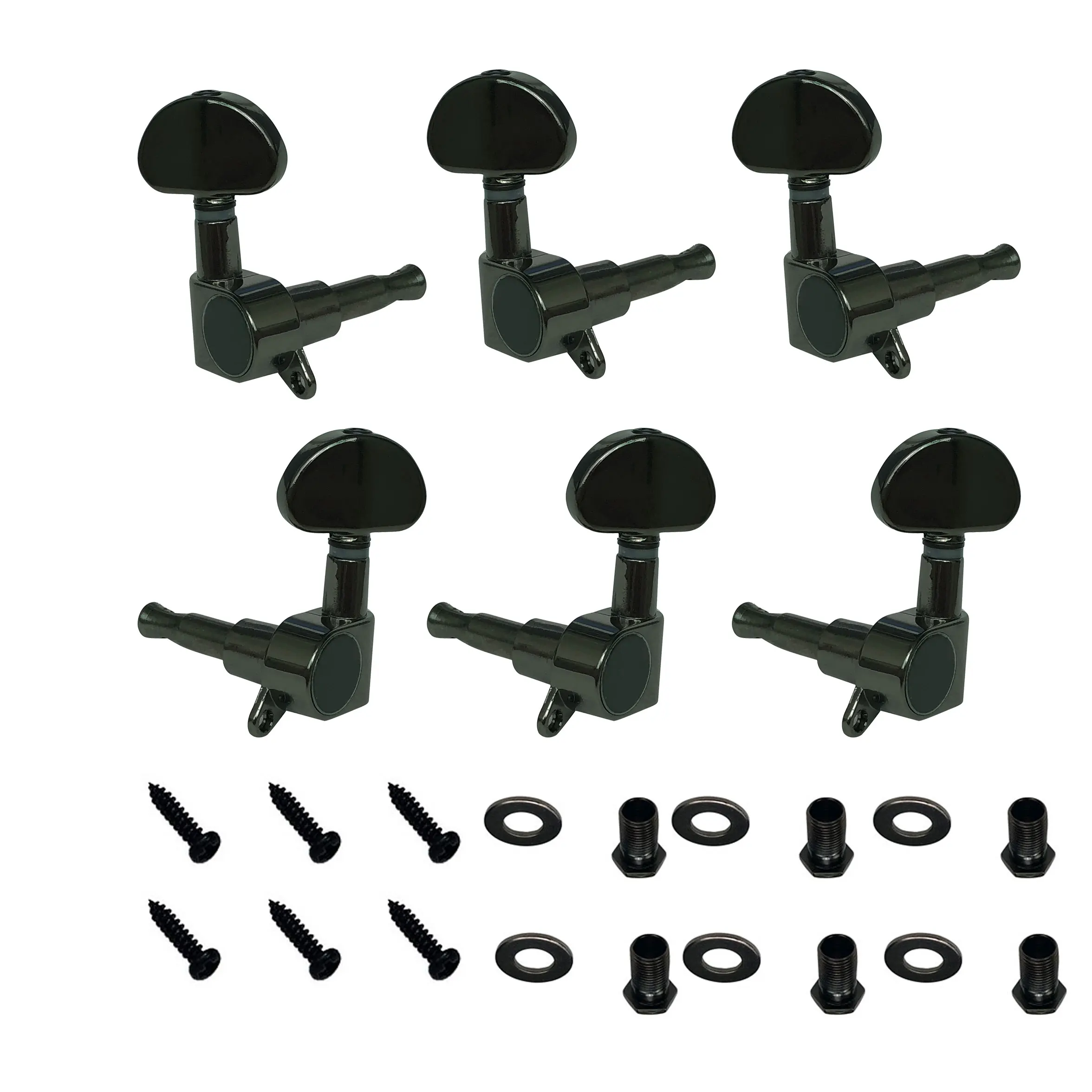 

Guitar Parts K818 3 Left 3 Right Guitar Sealed Small Peg Tuning Pegs Tuner Machine Heads For Acoustic Electric Guitar