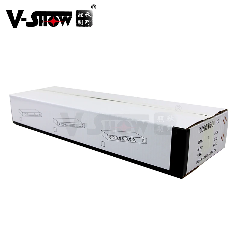 V-show 1pc Artnet Dmx Converter And DMX Amplifier With RDM sACN 8 Port Artnet Lighting Controller output 8x512 4096 Channels