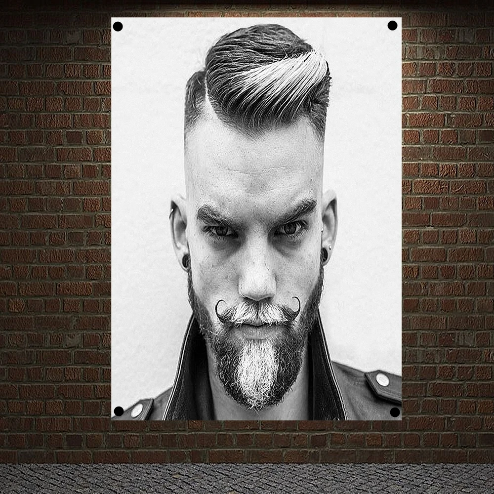 

Best MESSY HAIRSTYLES FOR MEN Barber Shop Decor Wall Sticker Haircut Beard Posters Banner & Flag Wall Chart Flag Canvas Painting