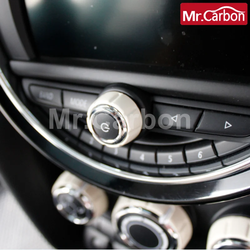 Car Radio Knob Decorative Ring Protective Cover For BMW MINI ONE Cooper S F54 F55 F56 F57 F60 Interior Modification Accessories