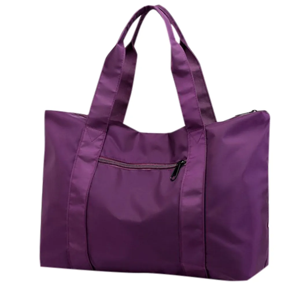 Saco de compras de grande capacidade durável armazenamento de viagem saco de ombro de náilon reutilizável feminino portátil mensageiro bolsas organizador bolsa