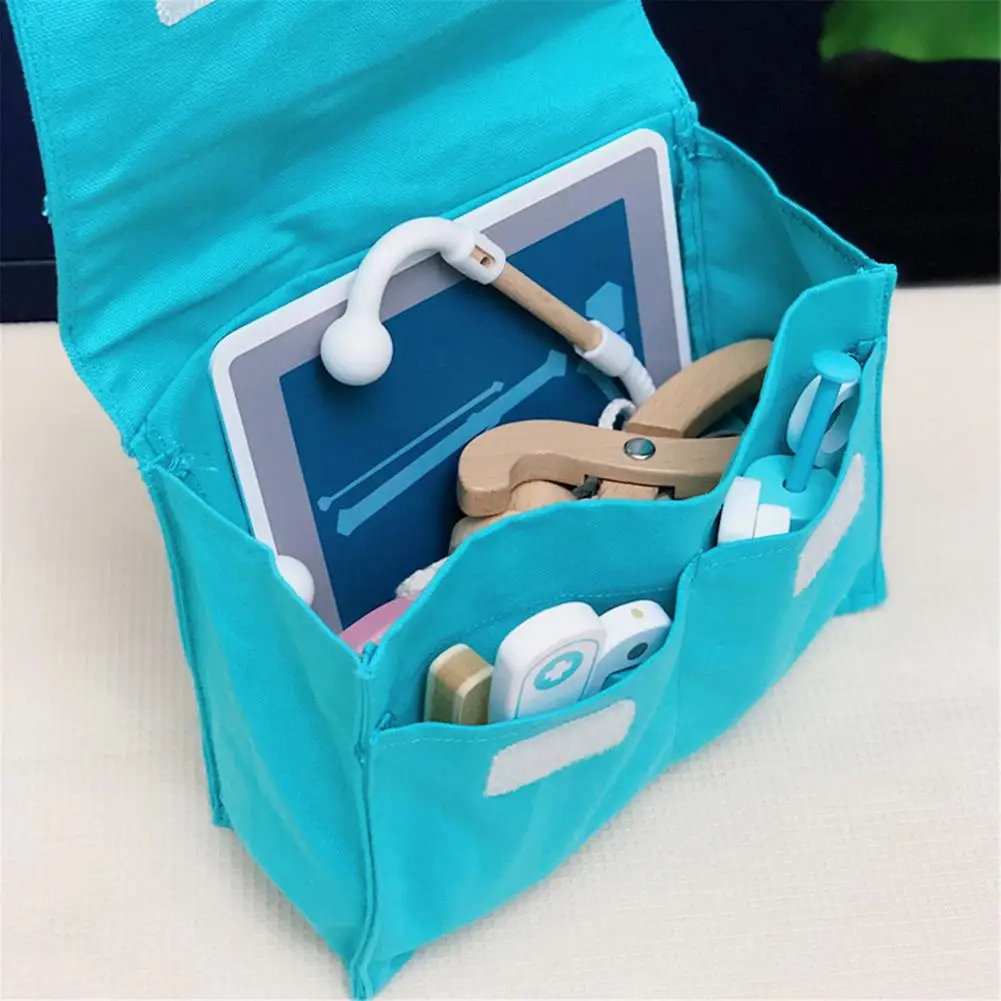 Boîte à médicaments de Simulation en bois pour enfants, maison de jeu pour bébé garçon et fille, cadeau de jouet de docteur d'injection