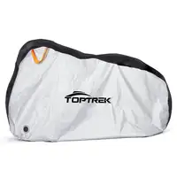 Toptrek-cubierta impermeable para bicicleta, cubierta para nieve y lluvia, Protector UV, Protector contra el polvo para bicicleta, cubierta impermeable a prueba de polvo 210T