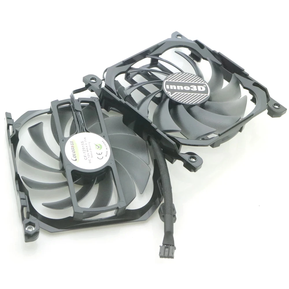 

CF-12915S DC12V 0.35A 95mm VGA Fan For INNO3D GTX1060 1070 1070ti 1080 1080ti P104-100 8GB Twin X2 Graphics Card Cooling Fan