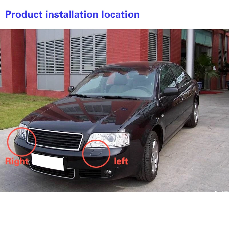 4B0955275D 4B0955276D for Audi A6 C5 2000-2005 Car Headlights Water Spray Cover Front Bar Decorative Cover Cleaning Cover