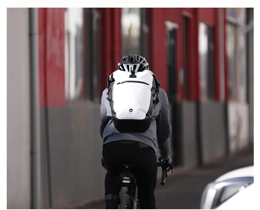 Rhino walk Bike Packt asche wasserdicht 27l Fahrrad Side Pack multifunktion ale Rücksitz Radfahren Travelling Storage Bikepacking – Detail 19