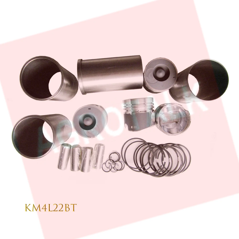 

Set of piston , cylinder liners, piston rings and piston pin for Laidong KM4L22BT / KM4L22BD / KM4L23BT