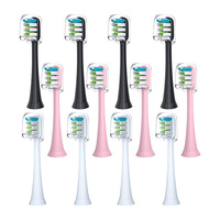 For xiaomi SOOCAS X1 X3 X5 X3U SOOCARE Sonic Electric Toothbrush Brush Head Mijia T100 Replaceable Tooth Brush Nozzles 8/10 Pcs