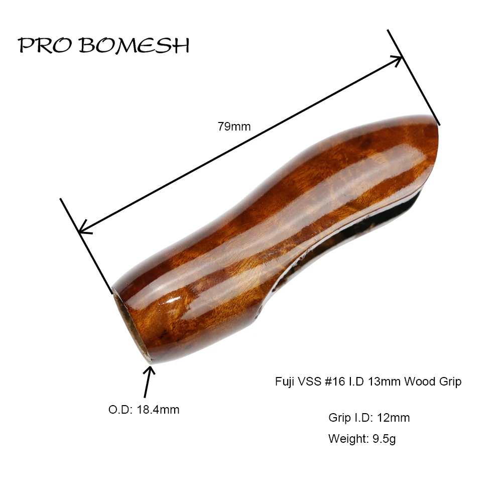 Pro Bomesh 1 Piece 9.5g Fuji VSS16 Reel Seat Wood Rear Grip Split Grip DIY Fishing Rod Building Component Repair Rod Pole