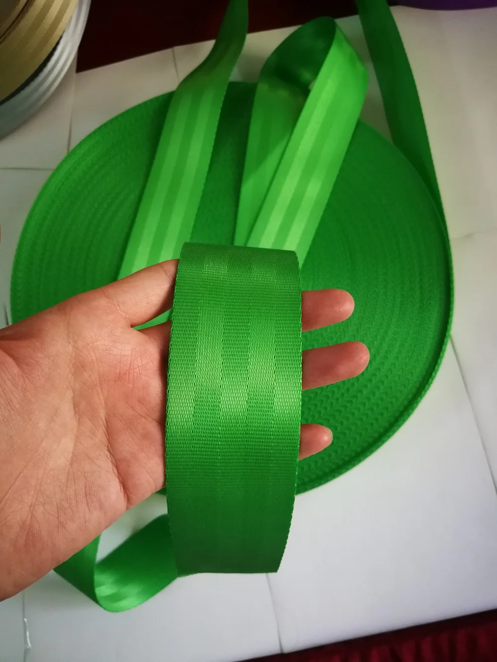 Green 3M-30M Personalized Modification Car Seat Belt Webbing Universal Car Child Safety Belt Car Accessories