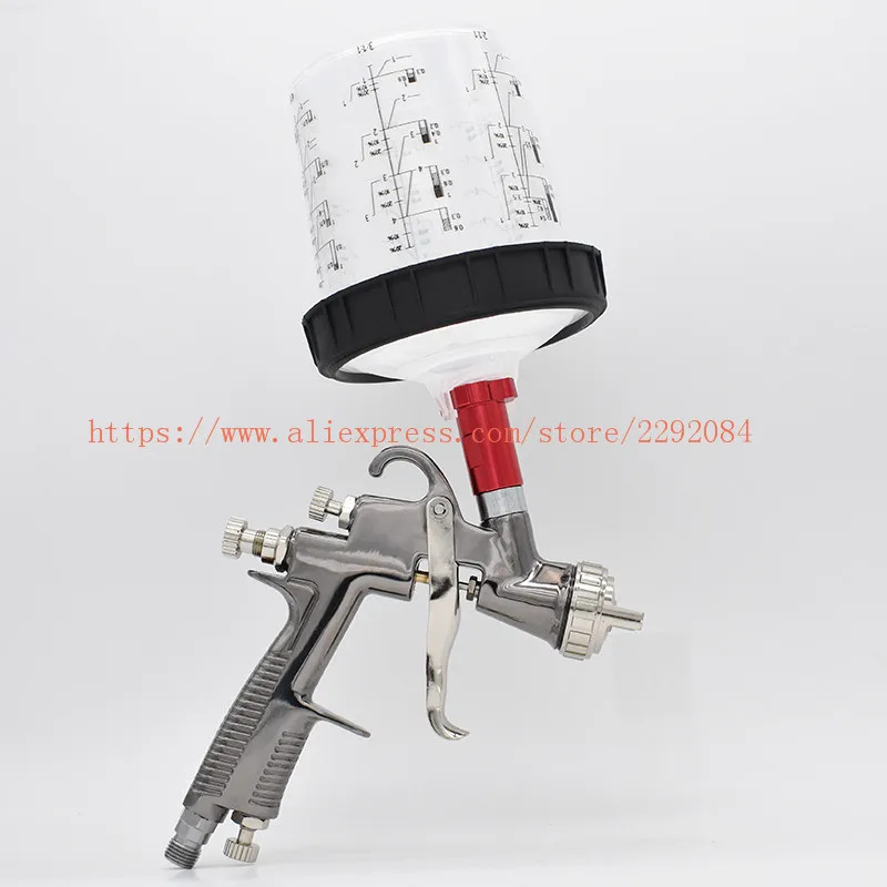 Professional Spray Gun K-400 LVMP 1.4mm 1.7mm 600cc No-Clean Tank Air Spray gun connector Suitable for automotive spraying