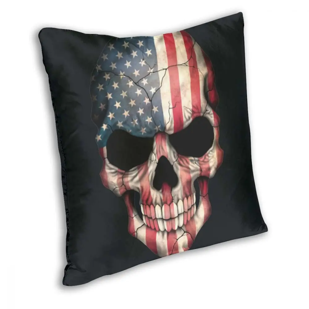 American Flag Skull Slim Fit T-Shirt Aolz3y0p4ko Square Pillow Case Polyester Decorative Pillow Awesome Pillowcase