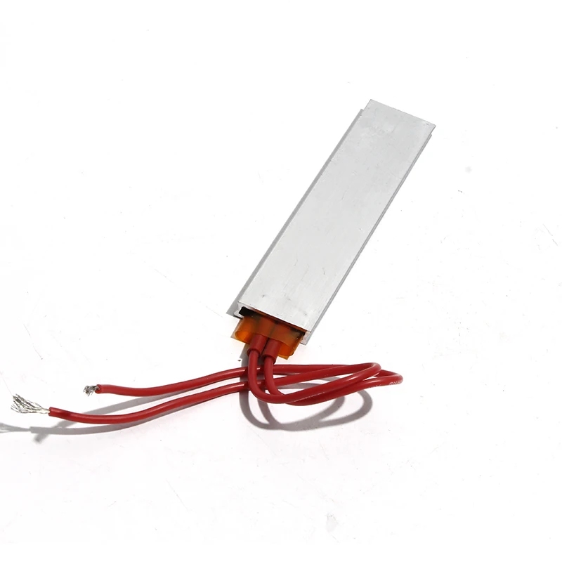 PTC 가열 요소 100x21x5mm 12/24V 일정한 온도 70/110/200 도 PTC 히터 플레이트 알루미늄 쉘 2pcs