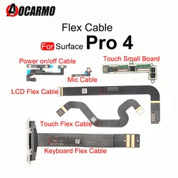 Touch LCD Flex Connector Small Board Keyboard Bottom Micphone Headphone Jack Flex Cable For Microsoft Surface Pro4 Pro 4 1724