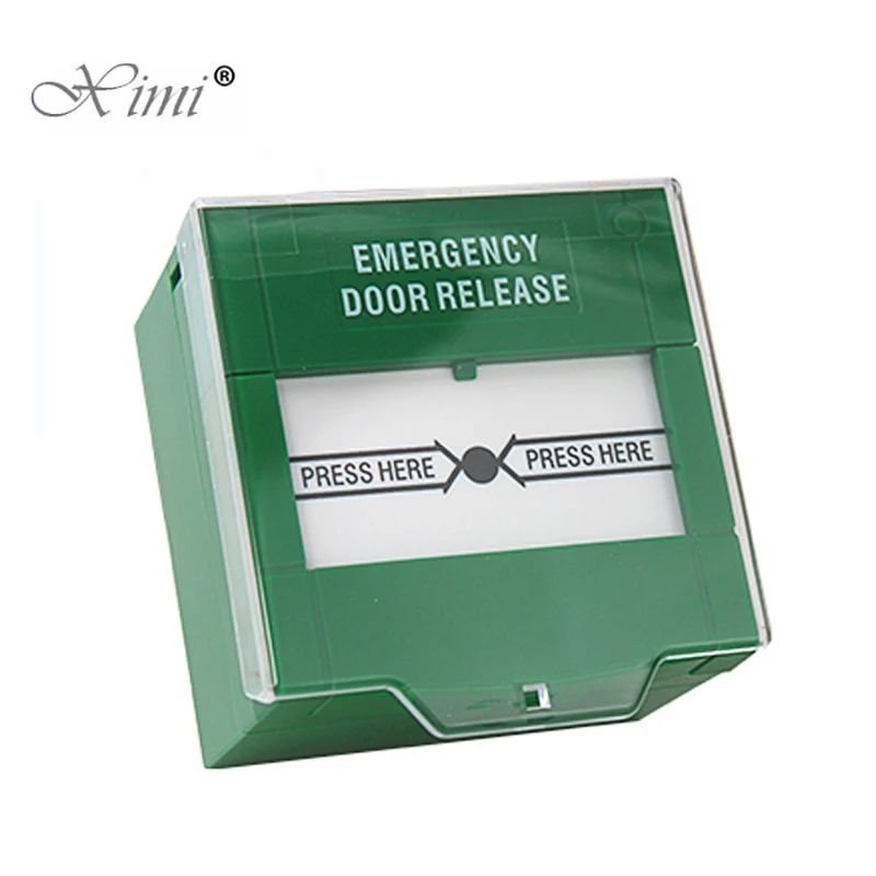 Resettable Frie Emergency Glass Break Fire Alarm Swtich Door Release Urgent Button Exit Release Switch With Cover