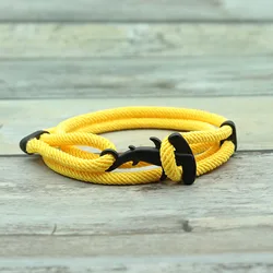 New Ocean Animal Shark Bracelet Men Multi-layer Adjustable 4mm Nylon Cord Chain Braslet Camping Jewelry Beach Accessories Joias