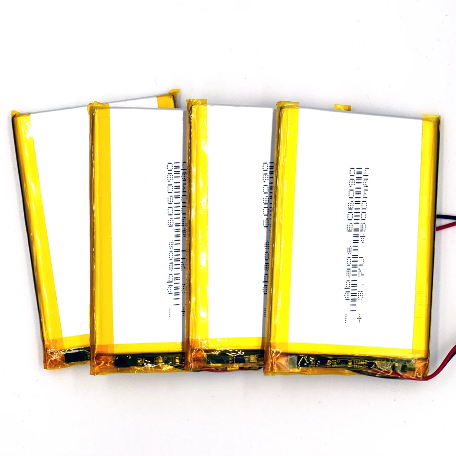 4PCS 3.7V 4500mAh 606090 Li-polymer Rechargeable Battery lithium Li-Po ion for MP3 MP4 KTV family microphone with GPS