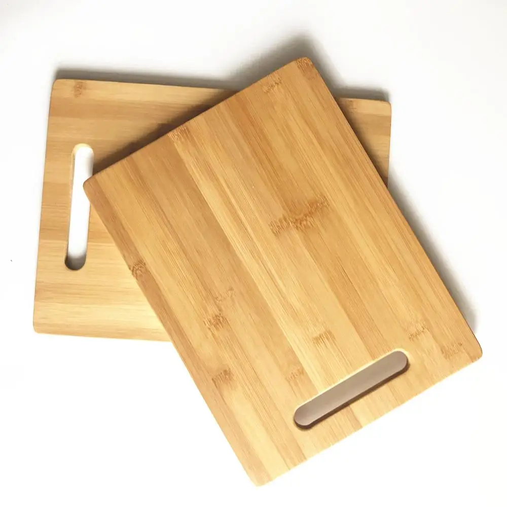 

Bamboo Kitchen Cutting Board with Handle 2Pcs/Set
