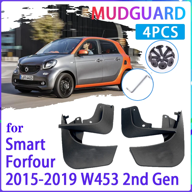 Car Mud Flaps for Smart Forfour W453 453 2015~2019 2016 2017 2018 Mudguard Splash Guard Fender Mudflaps Auto Accessories