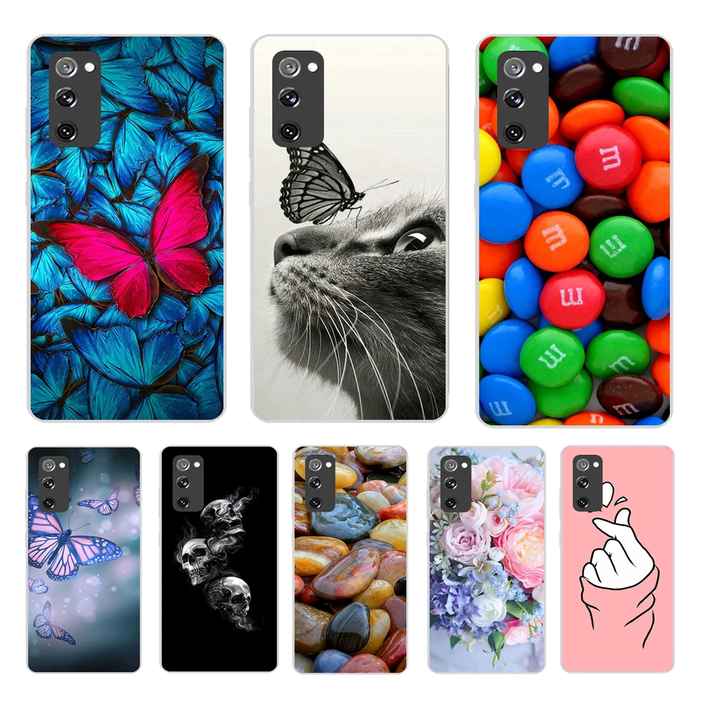 For Samsung S20 FE Case 2020 NEW Fashion Soft TPU Silicone Phone Cases For Samsung Galaxy S20 FE Back Cover Funda S 20 fe S20FE