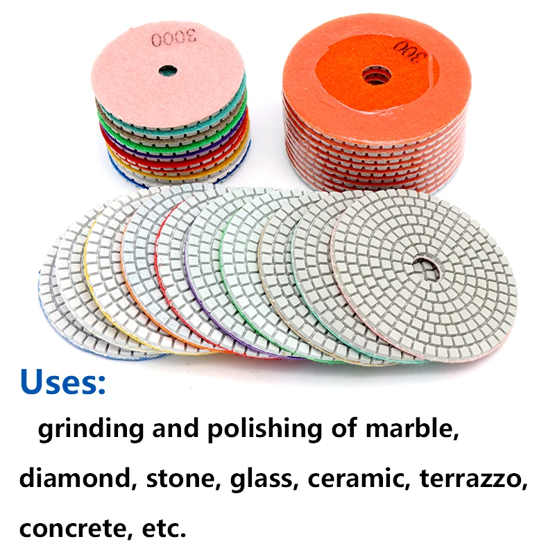 1pcs 3/4" Sanding Grinding Disc Wet Diamond Polishing Pads Tile Marble Granite Polisher Flexible Stone Ceramic Hand Tools