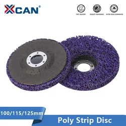 XCAN Poly Strip Disc 100/115/125mm Abrasive Wheel Paint Rust Remover Bore 16/22mm Clean Wheel for Angle Grinder Polishing Disc