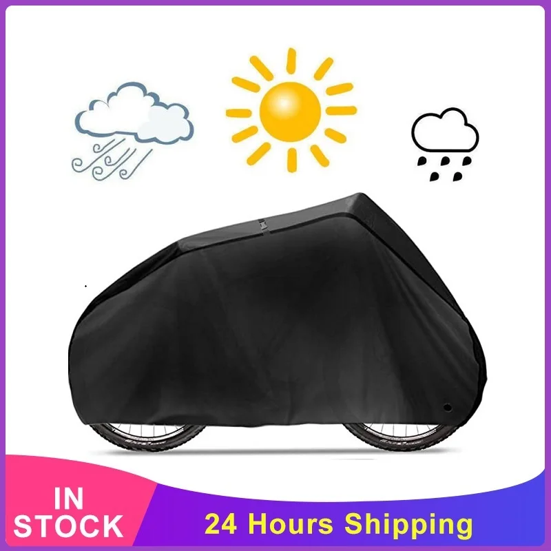 Waterproof Bicycle Cover Anti UV Dust Bike Rain Cover Storage Bag Sunshine Protective Outdoor Riding Accessories