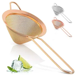 Kitchen Multi-functional Filter Spoon Stainless Steel Fine Mesh Wire Cocktail Strainer Fried Food Net Kitchen Gadgets Bar Tools