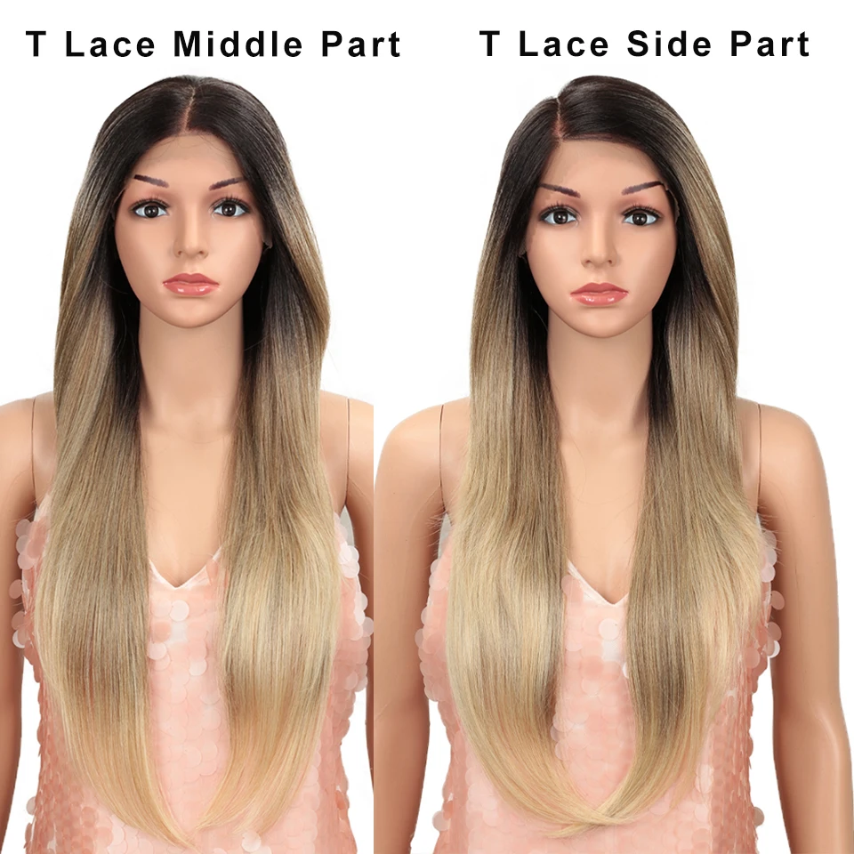 Bella Synthetic Straight Wig Lace Front Wig 13*4 Lace Frontal Wig Easy 360 Lace Blonde Pink Lolita Hair Cosplay Wigs For Women