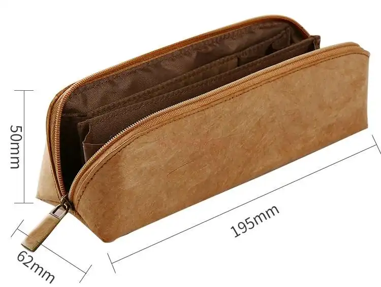 Dupont Paper Pencil Bag Retro Simple Men And Women Large Capacity Junior High School Student Stationery Box