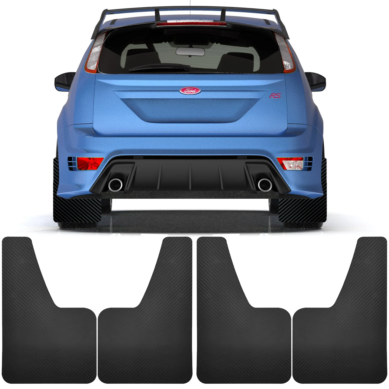 Carbon Fiber Mud Flaps Mudflaps Splash Guards For Ford Focus ST RS SE LT XR5 Mk MK1 MK2 MK3 MK4 2 3 4 ST250 RS500 Car Mudguards