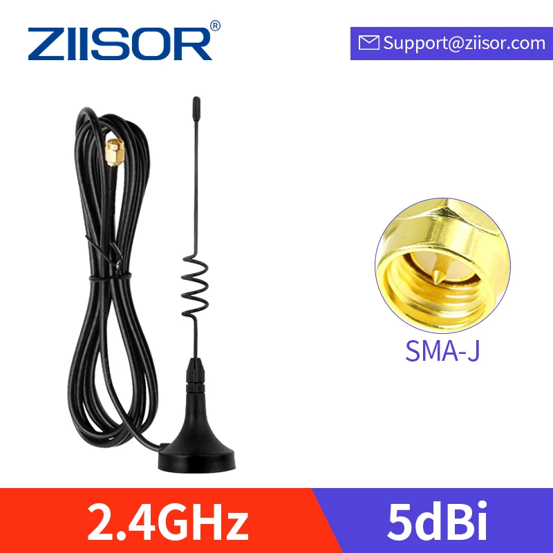 

2.4G Router Antenna with Magnetic Base 2.4GHz Wifi Extender Antenna SMA Male Modem 2400M Aerial TX2400-XPL-150