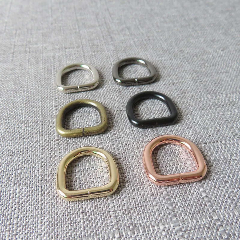 1 Pcs 15mm Nickle Metal D O Ring Belt Straps Slider Side Release Buckle Spring Snap Hook For Dog Collar Leash Harness Accessory