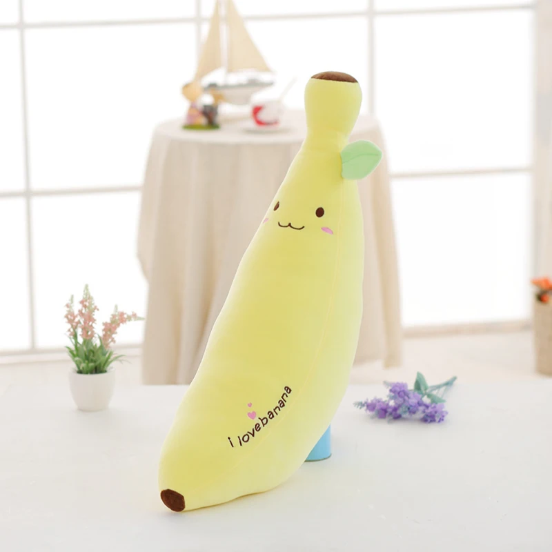 40/60/80/100cm 재미 있는 바나나 플러시 장난감 부드러운 남자 친구 플러시 베개 소파 쿠션, 어린이 성인 발렌타인 선물