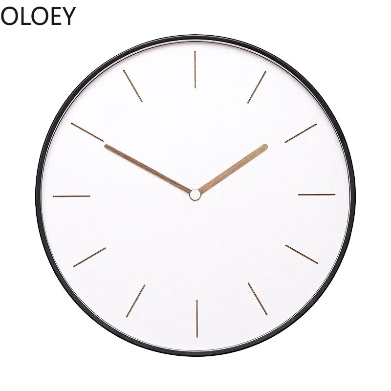 

Luxury White Wall Clock Metal Simple Living Room Silent Wall Watch Kitchen Clock Mechanism Modern Nordic Bedroom Saat Home Decor