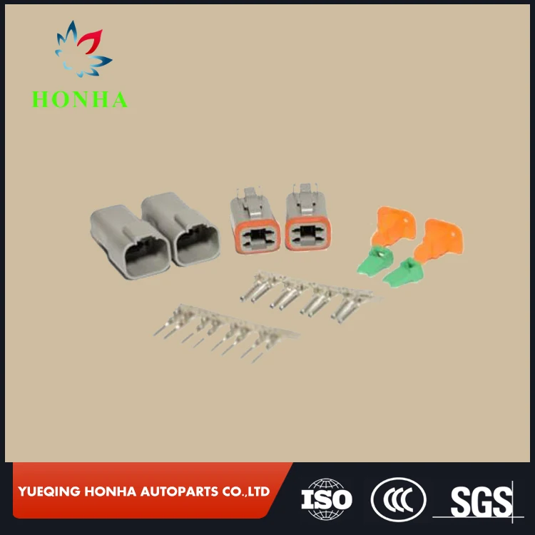 4 دبوس أسود DT سلسلة DT06-4S DT04-4P موصل كهربائي مقاوم للماء أنثى ذكر السيارات التوصيل #2