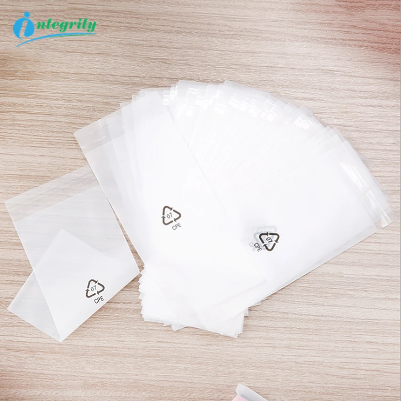 5000pcs/lot 8x(16+2)cm self-adhesive CPE bag CPE Frosted Plastic Package Bags Merchandise Electronics Gift Bags Sealing CPE Bags