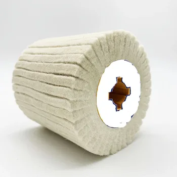 ステンレス鋼およびアルミニウム仕上げのフェルトホイール,115x100x19mm,修理ドラム用