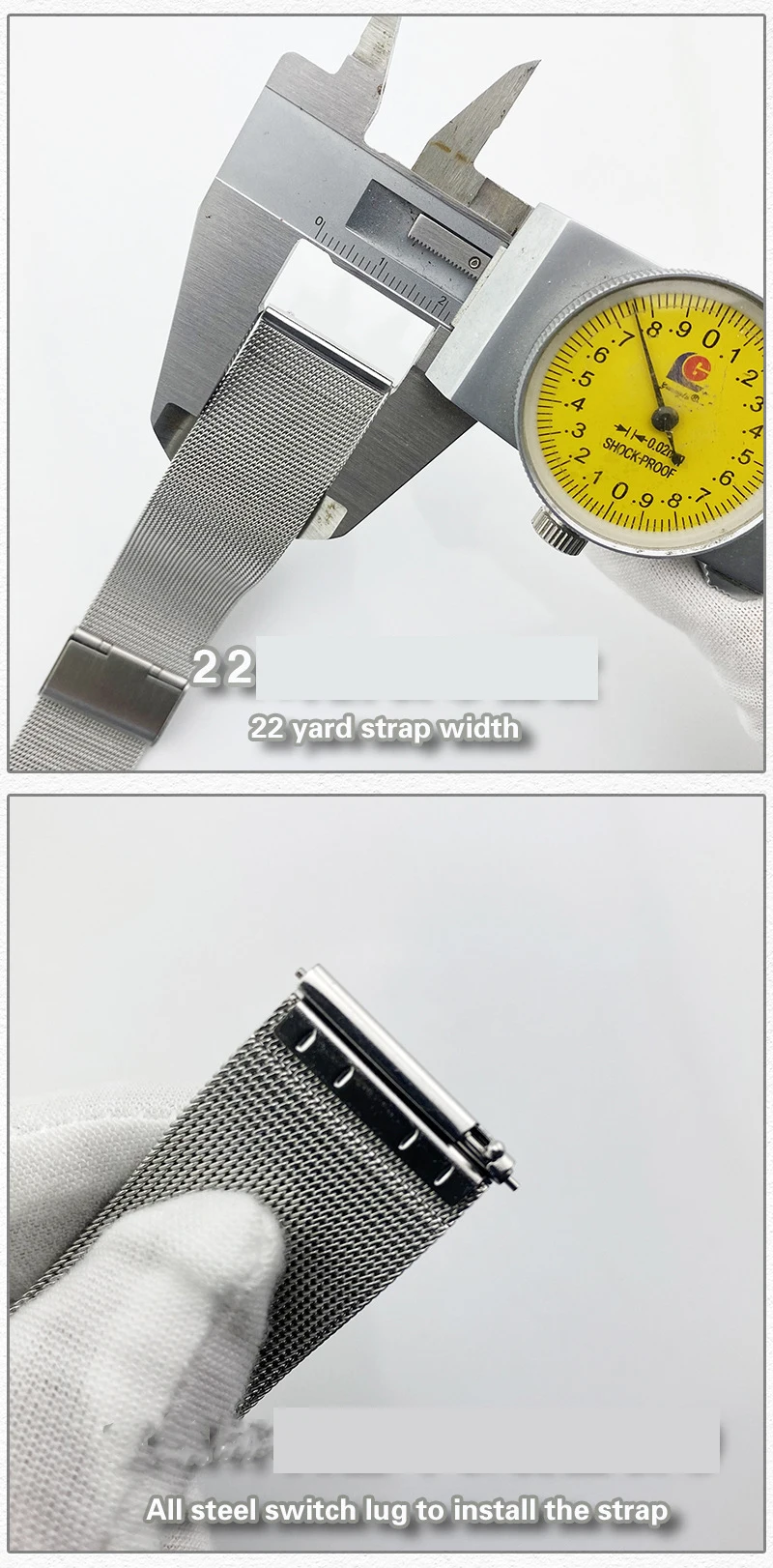 Wrist Strap For Amazfit GTS/GTS 2 Mini 2E Band For Huami Amazfit BIP S U Pro POP Pro Zepp E 20mm Stainless Steel Bracelet