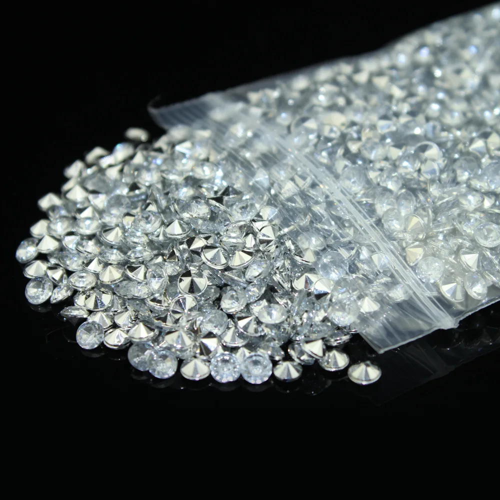 10000 pieces 2.5mm Crystal clear&silver  Diamond Confetti Table Scatter Wedding Favor Favour Party Decoration