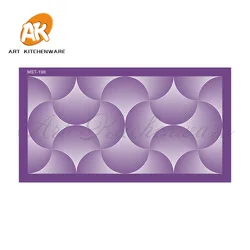 Nieuwe Geometrie Mesh Stencil Lace Cake Stencil Bruiloft Taart Decoreren Gereedschappen Zachte Stof Stencils Voor Fondant Cakevorm Bakkerij