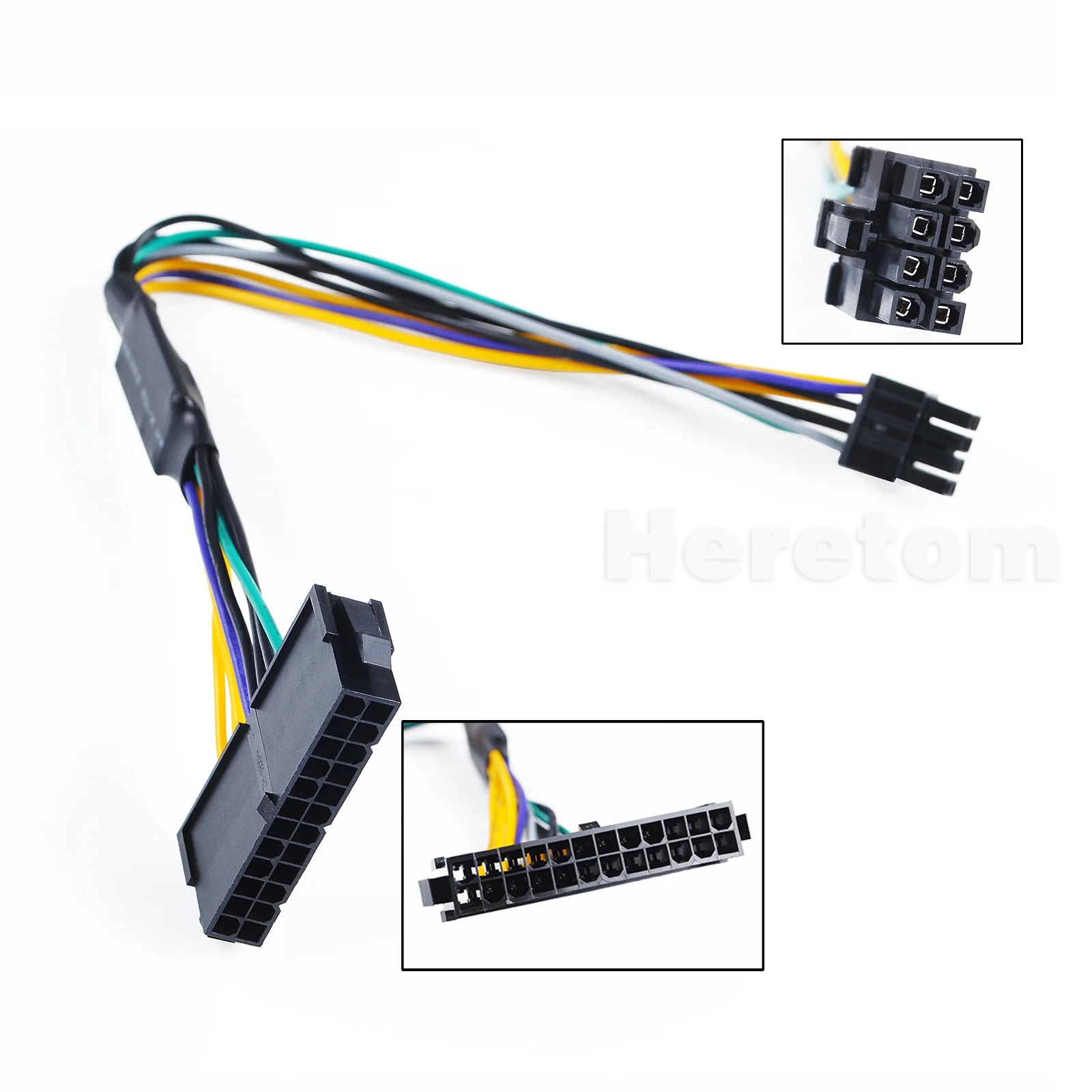 

24 Pin to 8 Pin ATX PSU Power Adapter Cable For DELL Optiplex 3020 7020 9020 Precision T1700 12"(30cm)