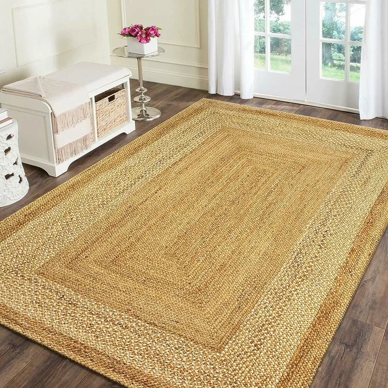 

Rug Braided Jute 3x4Feet Rug 100% Handwoven Natural Jute Area Rugs for Home Decor Carpets