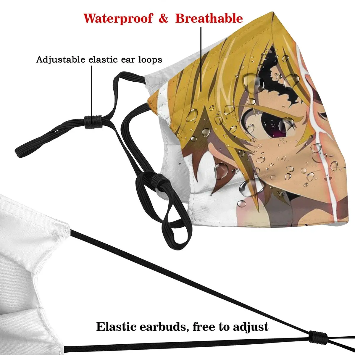 Meliodas And Zeldris Unisex Dust-proof Mouth Cover Mask Seven Deadly Sins Meliodas Fantasy Adventure Comics With Filters