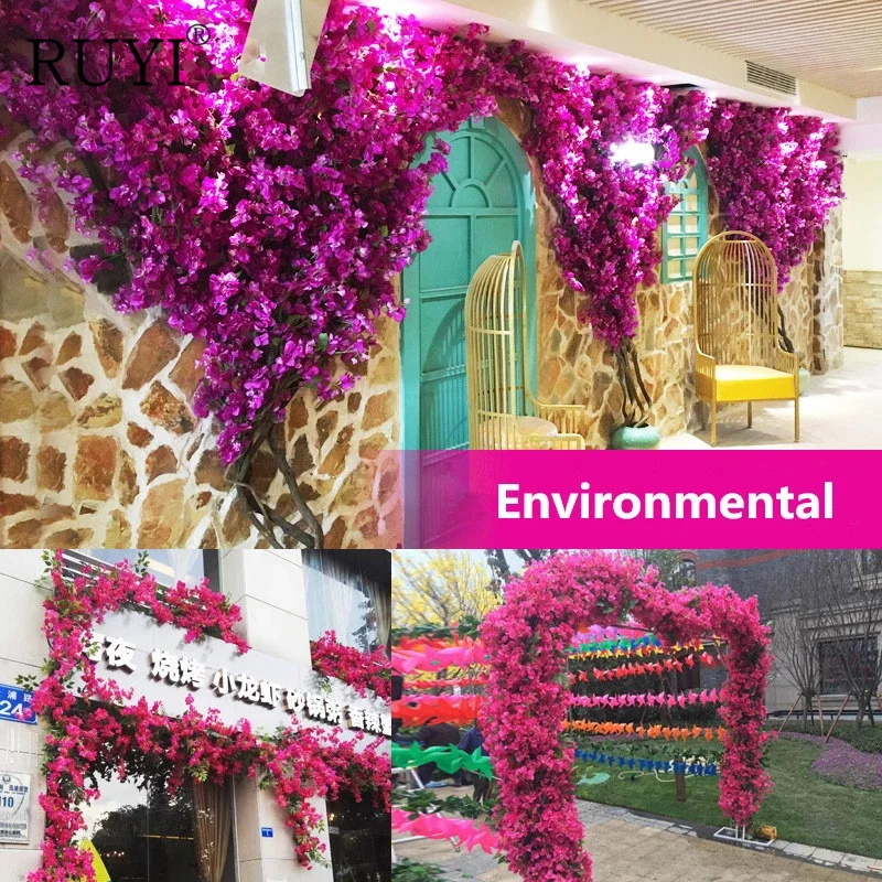 High Quality Artificial Bougainvillea Flower Silk Artificial Flower Wedding Decoration DIY Party Decoration Flower Wall Garland