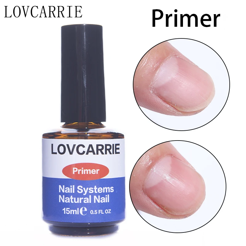 LOVCARRIE 15ML Acrylic Móng Mồi Bonder Không Axit Móng Dehydrator Gel Lót Nền Cho Móng Tay UV Gel Ba Lan Làm Móng nailart Bộ