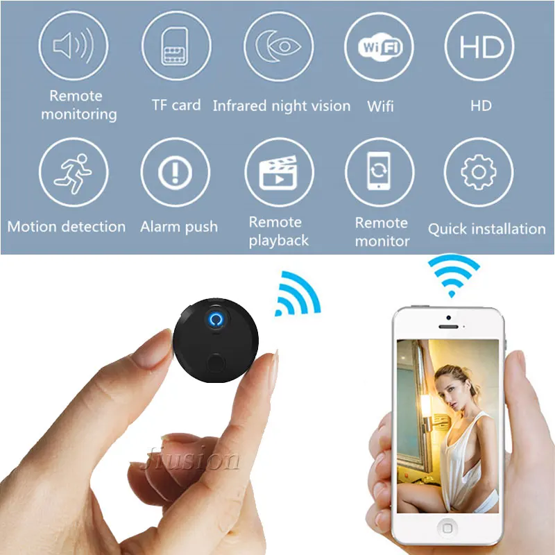 HDQ15 Mini Wifi Sport Camera Full HD 1080P IP Micro Cam Night Vision Digital DV DVR Video Motion Sensor Small Body Camcorder